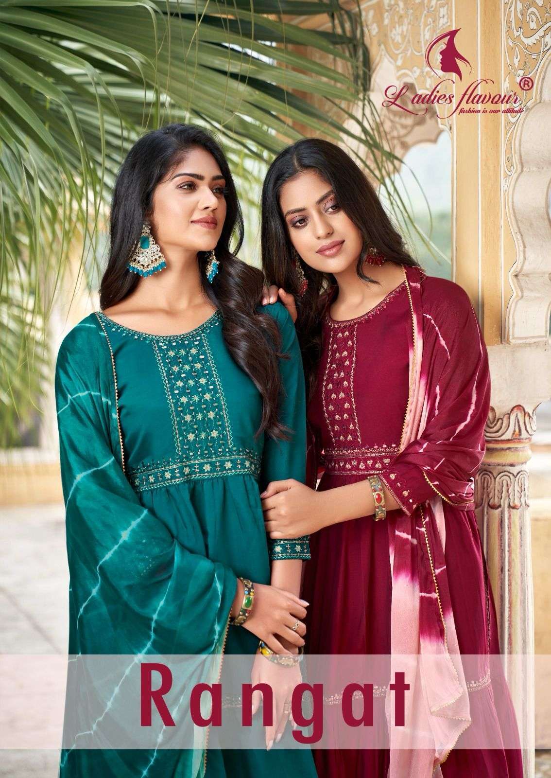 LADIES FLAVOUR RANGAT STYLISH KURTI PANT DUPATTA COLLECTION WHOLESALE PRICE 