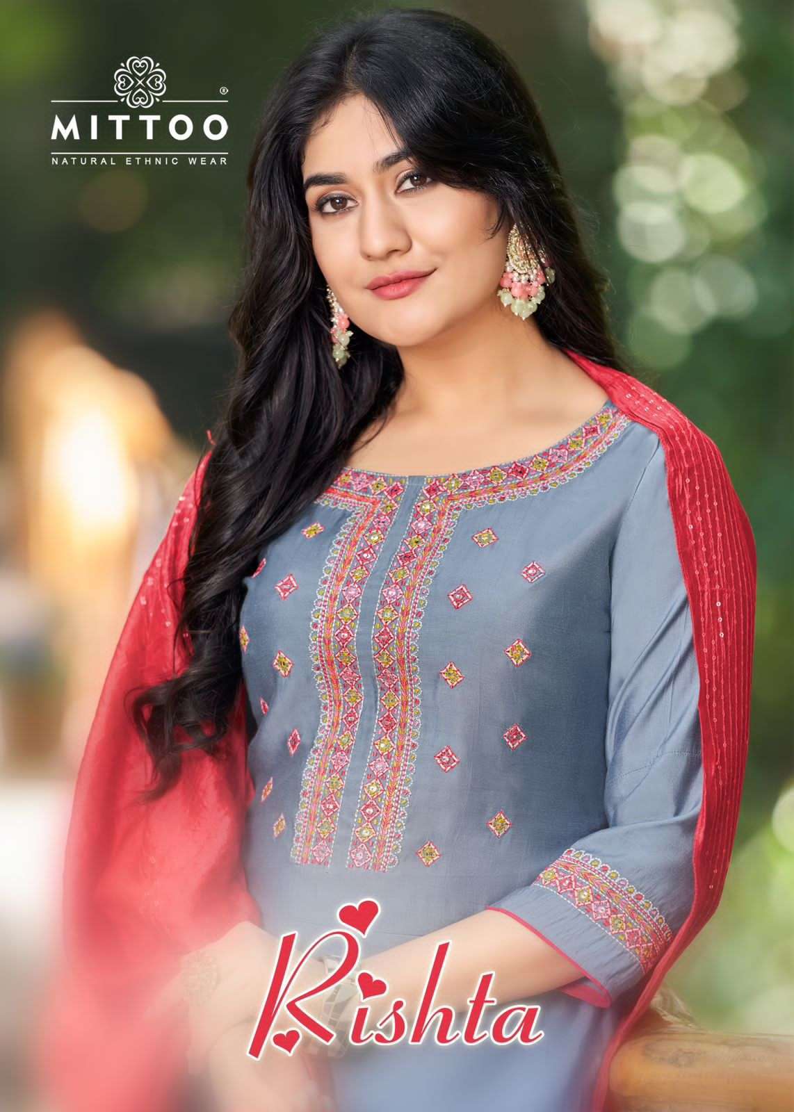 MITTO RISHTA FESTIVE WEAR KURTI PANT WITH DUPATTA LATEST CATALOGUE 2023
