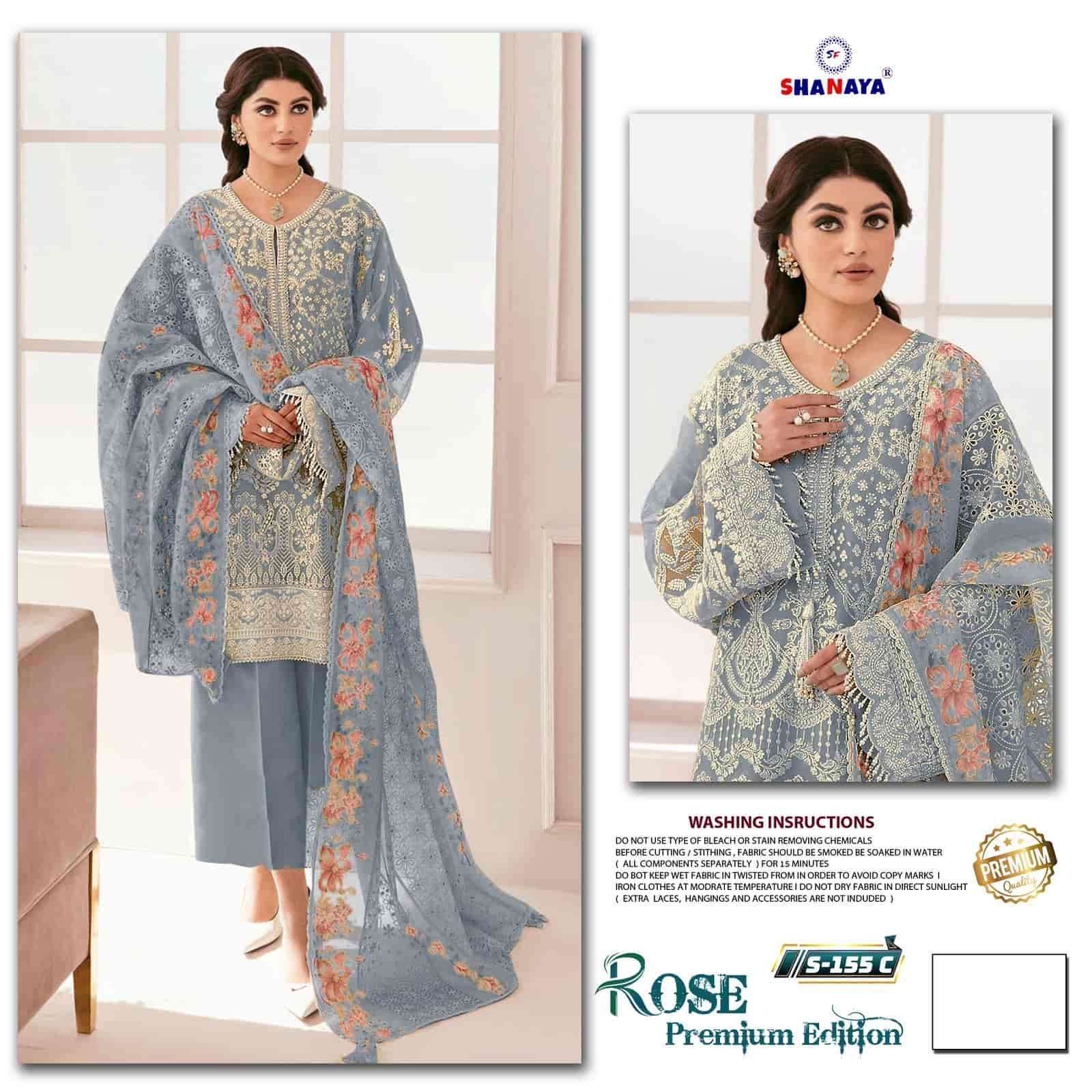 SHANAYA ROSE PREMIUM EDITION S 155 FOUX GEORGETTE PAKISTANI SUITS COLLECTION