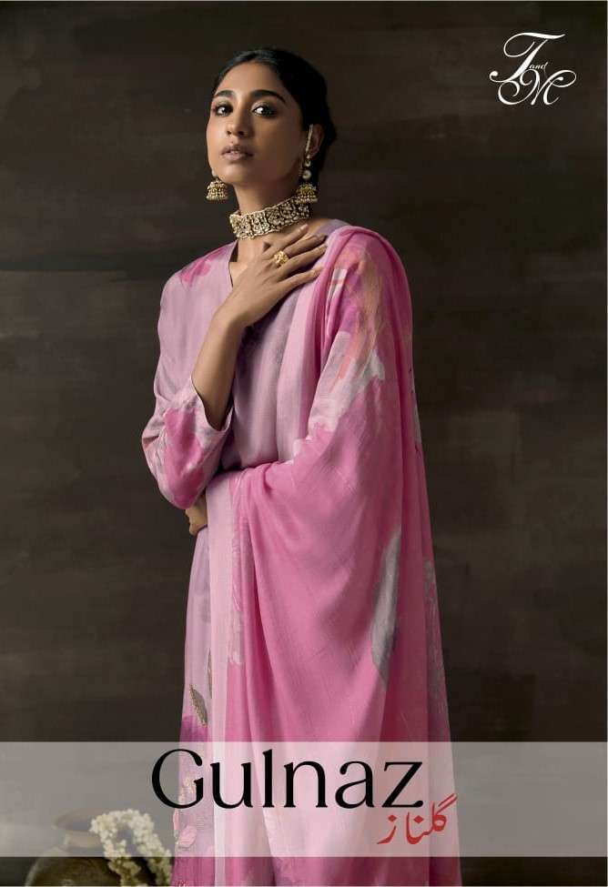 T AND M DESIGNER GULNAZ 480 MUSLIN PRINT PARTYWEAR SUIT COLLECTION WHOESALE PRICE 