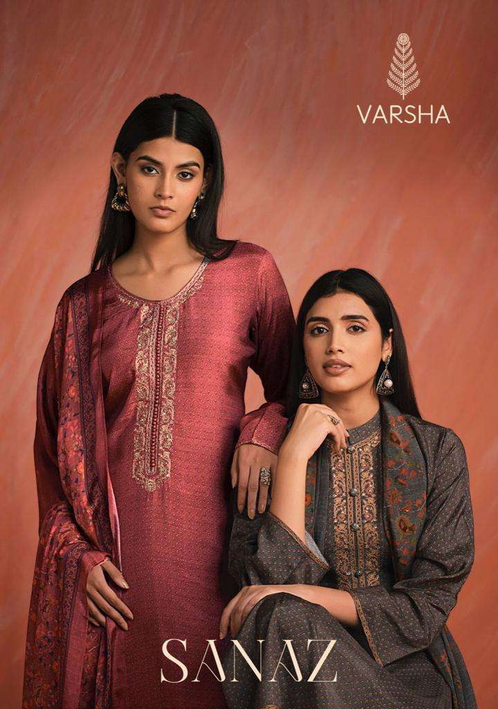 MILANO BY VARSHA FASHION FANCY FABRIC UNSTICHED SALWAR SUITS WHOLESALE 3 PCS