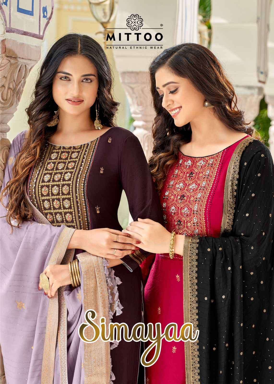 MITTO SIMAYAA NEW DESIGNS KURTI PANT WITH DUPATTA COLLCTION WHOLESALE PRICE