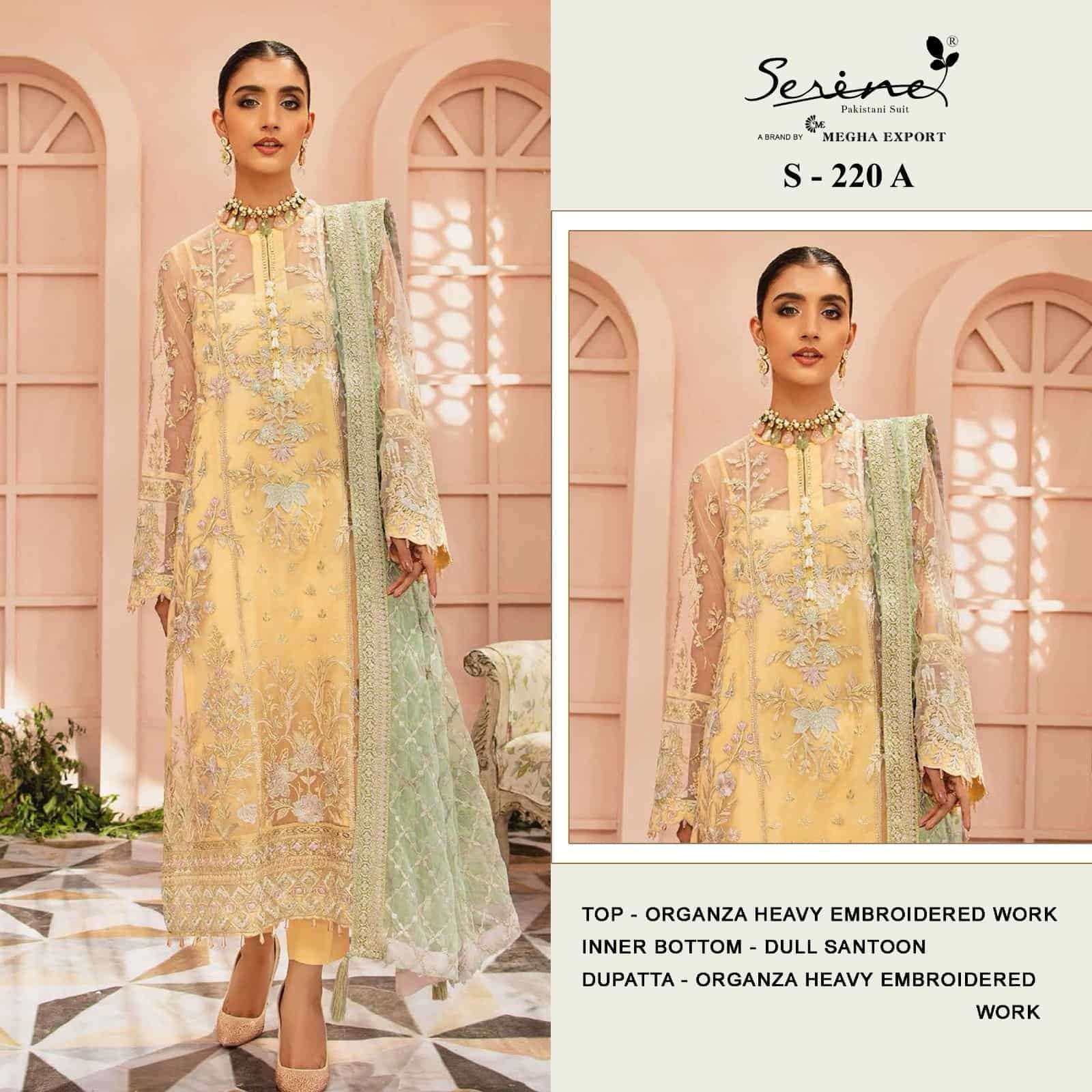 Buy Heavy Organza Pakistani Suits at Rs. 17.32 online from Royal Export Pakistani  Suits Wholesale : RE2791