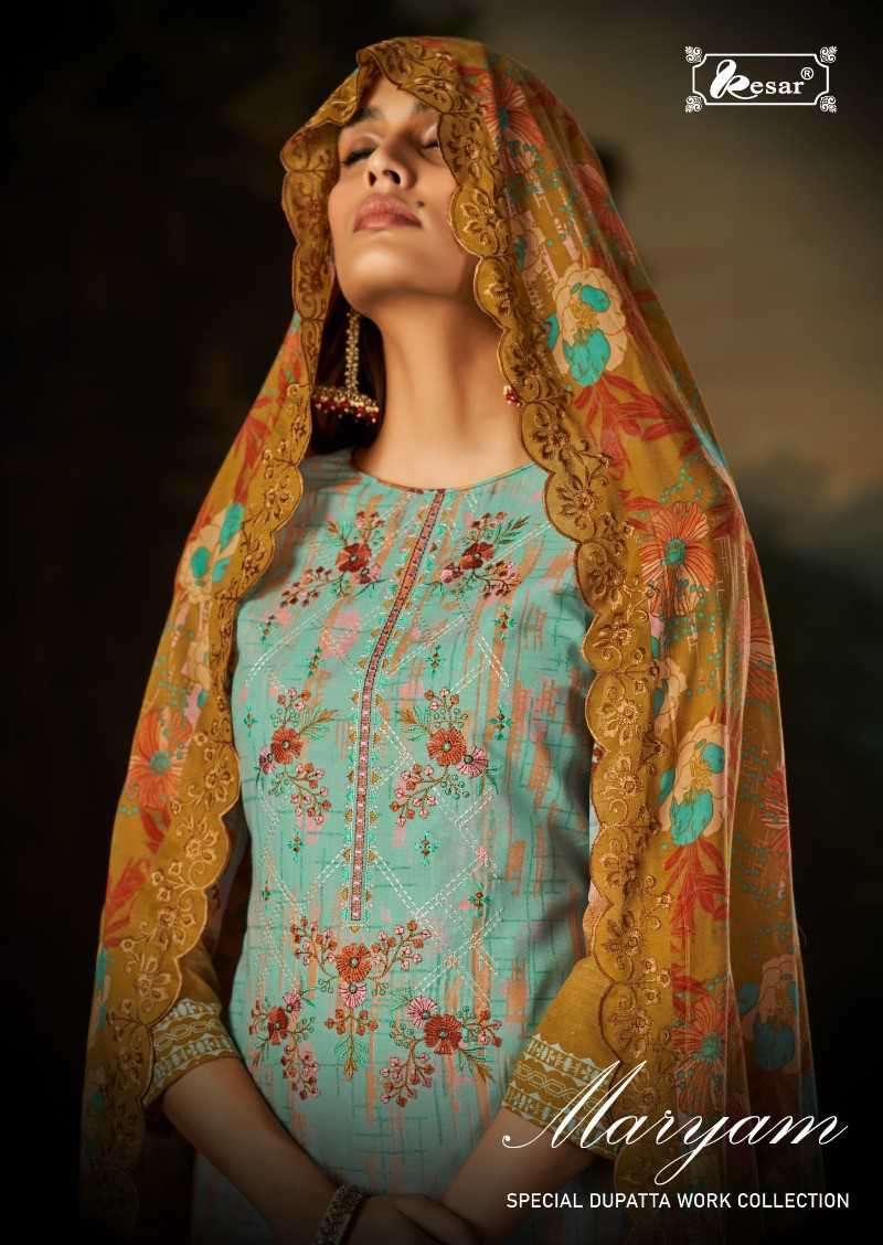 KESAR MARYAM PURE COTTON LADIES SALWER SUIT COLLECTION BEST RATE SUPPLIER 