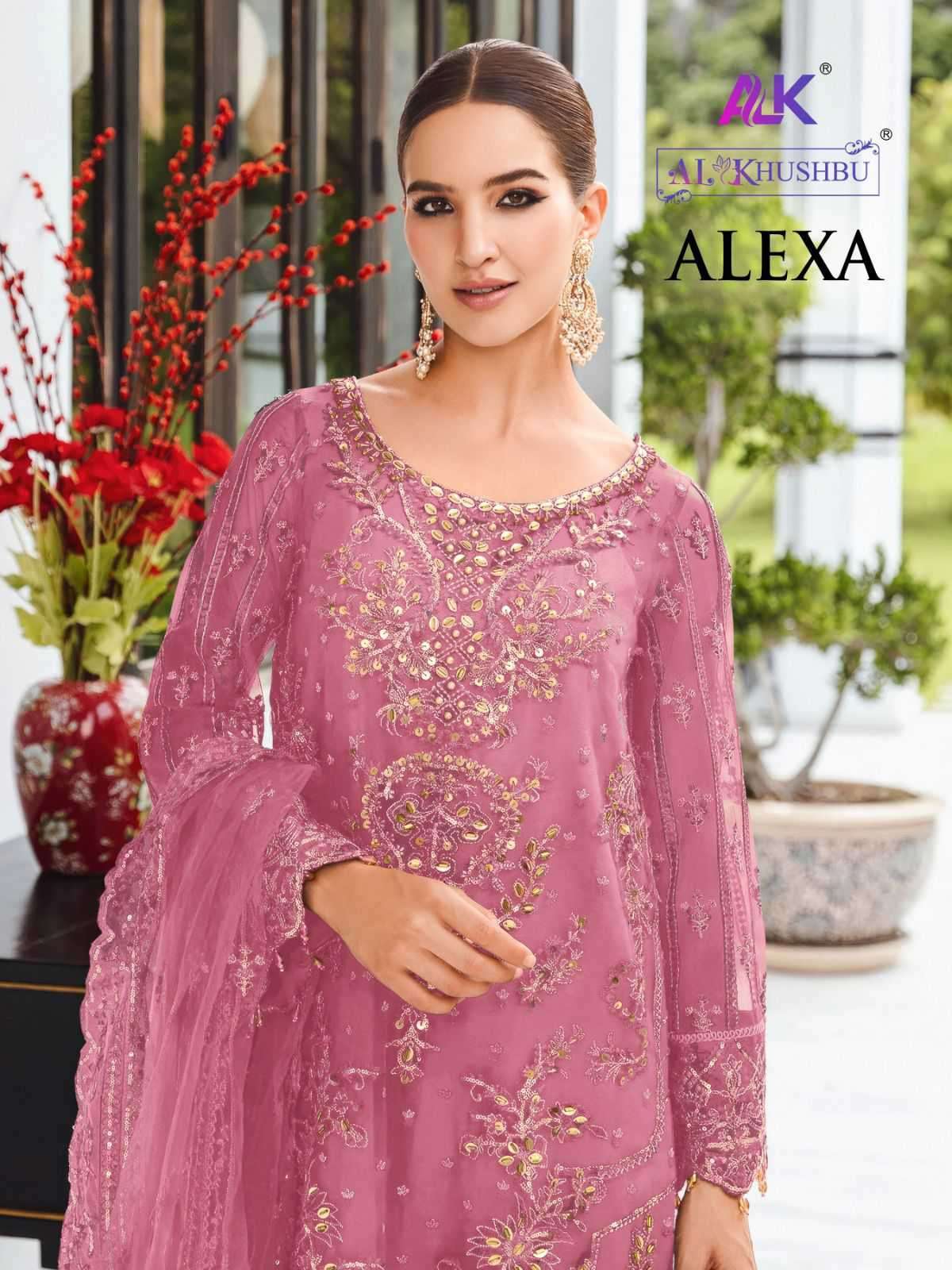 AL KHUSHBU ALEXA VOL 1 ORGANZA FESTIVE DRESS COLLECTION WHOLESALE PRICE