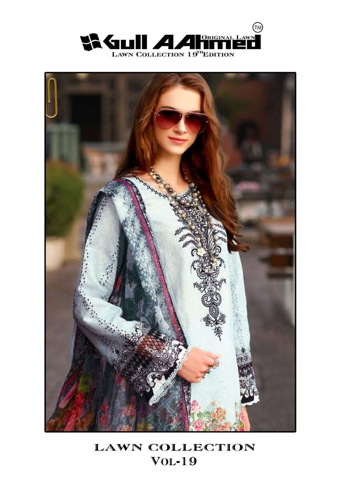 GULL AAHMED LAWN COLLECTION VOL 19 PURE LAWN PRINTED SUIT COLLECTION 2024
