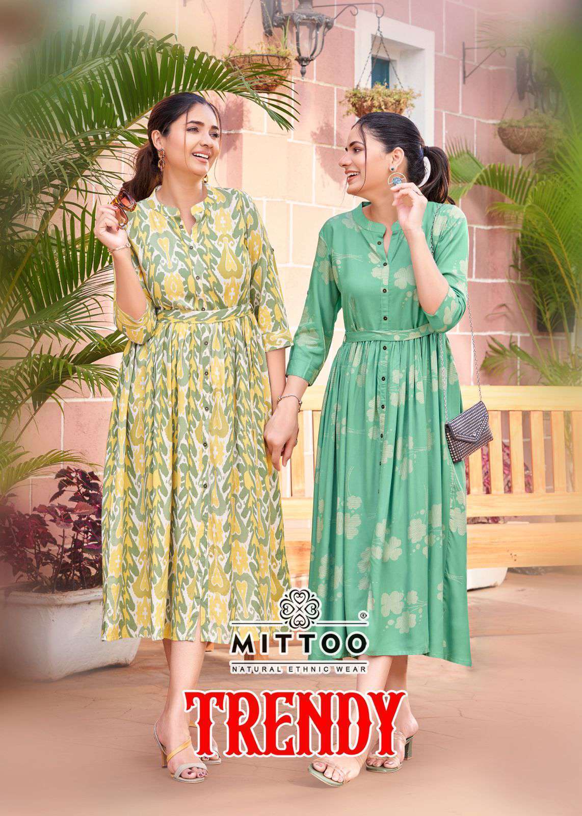 BELT VOL 11 BY MITTOO BRAND PRESENTS RAYON PRINTED FANCY ROUND KURTI WITH  BELT - WHOLESALER AND DEALER