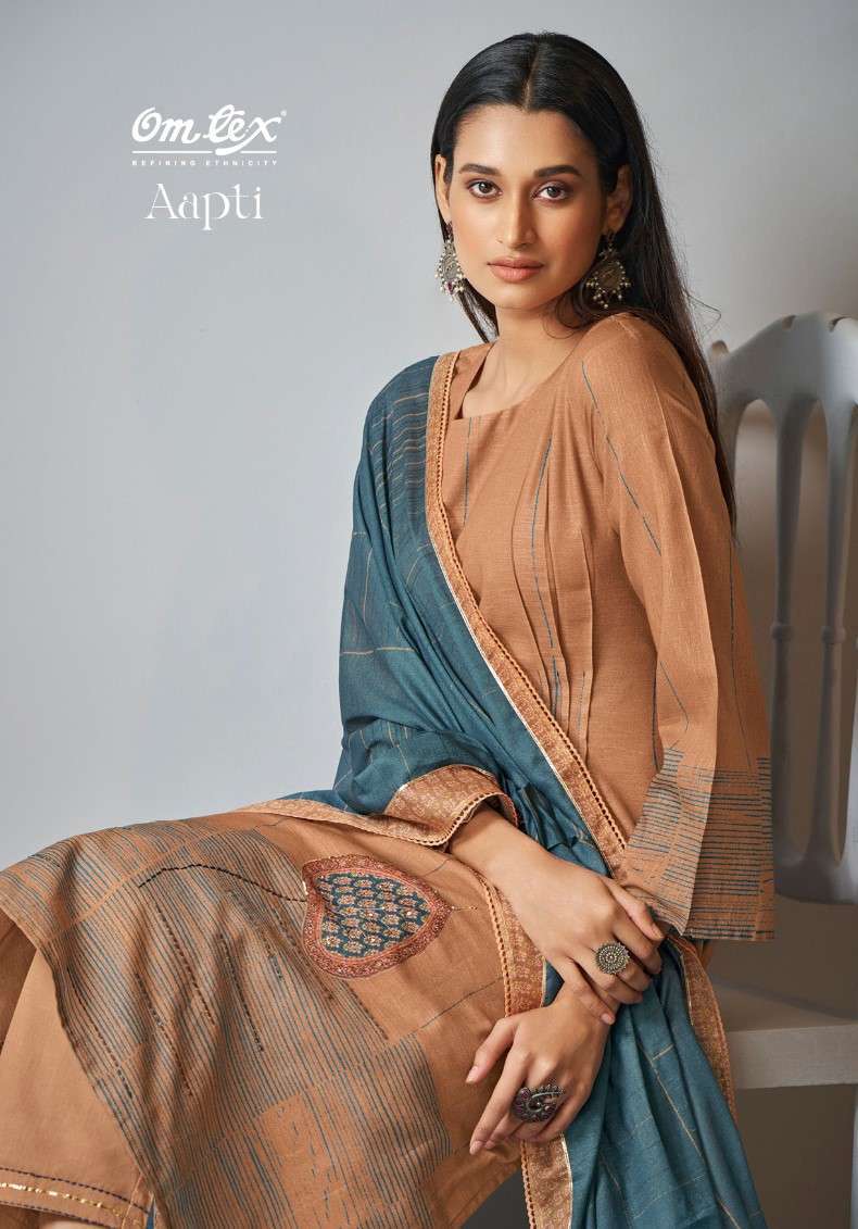 OMTEX AAPTI LATEST DESIGNS COTTON SUIT CATALOG NEW COLLECTION WHOLESALE PRICE 