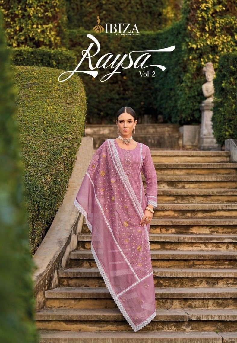 IBIZA RAYSA VOL 2 LATEST DESIGNE NEW COLLECTION COTTON SUIT COLLECTION WHOLESALE PRICE 2024