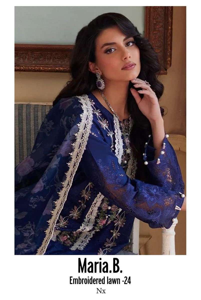 DEEPSY MARIA B EMBROIDERED LAWN 24 NX READYMADE PAKISTANI COTTON SALWER SUIT COLLECTION EXPORTER