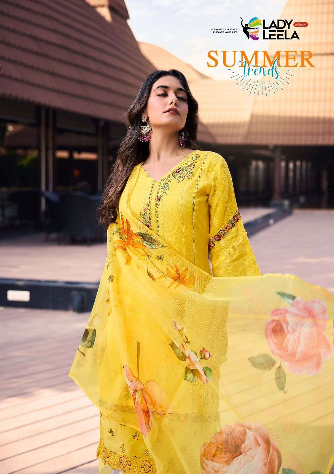 LADY LEELA SUMMER TRENDS PURE COTTON PARTYWEAR SUIT COLLECTION WHOLESALE PRICE SURAT 2024