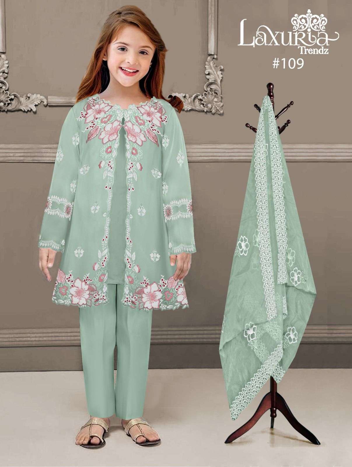 LAXURIA TRENDZ 109 KIDS WEAR PAKISTANI SUIT CATALOG WHOLESALER IN SURAT 2024