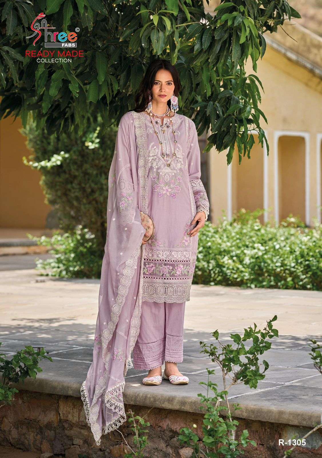 SHREE FABS R 1305 COLORS READYMADE FANCY PAKISTANI SUIT CATALOG EXPORTER IN SURAT 2024