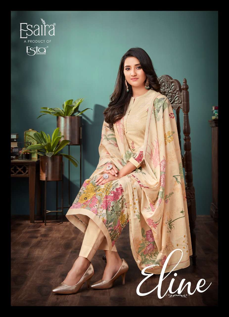 ESTA ELINE LADIES COTTON SUIT CATALOGUE DEALER SURAT 2024