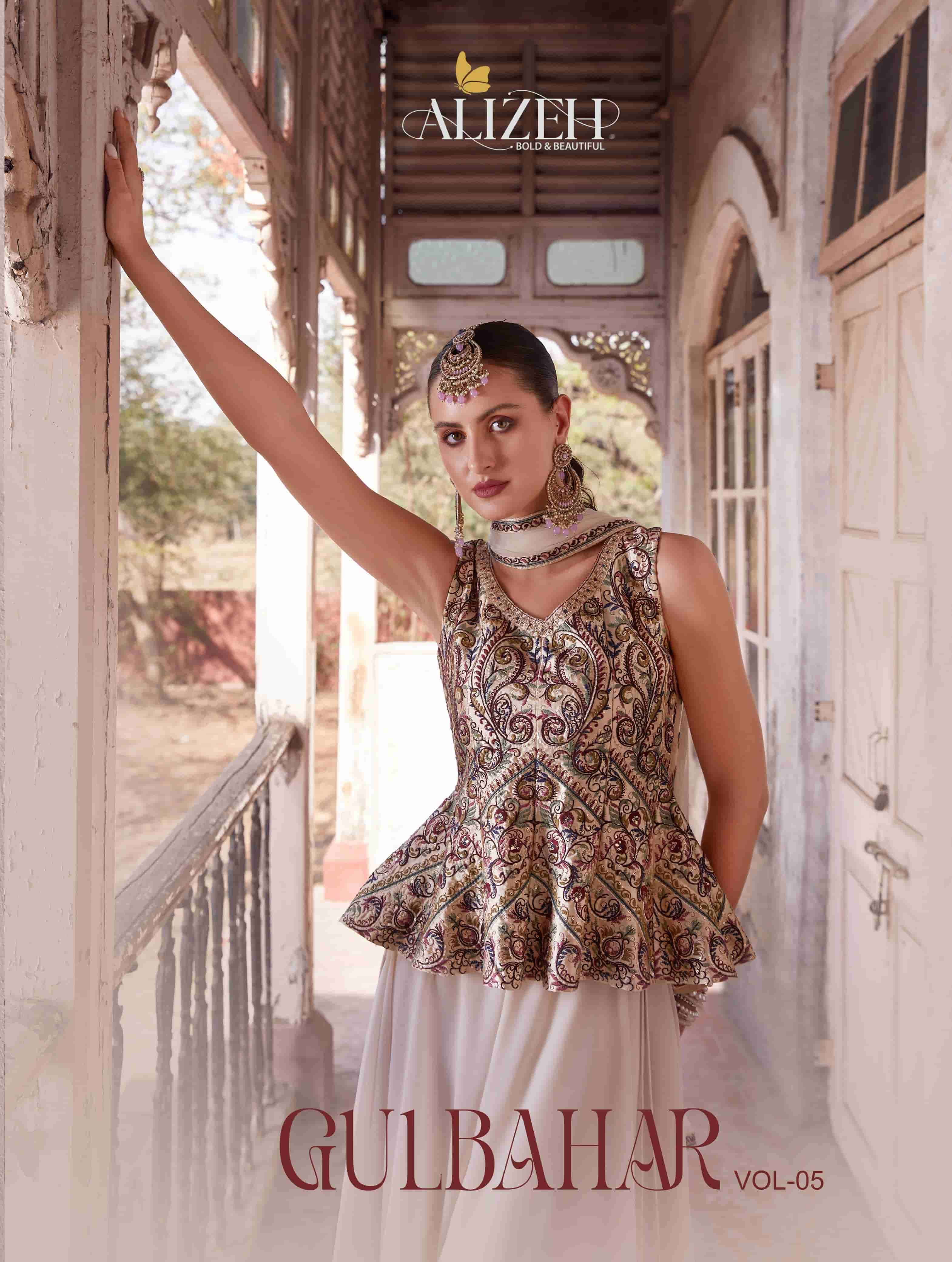ALIZEH GULBAHAR VOL 5 FESTIVE WEAR DESIGNER COLLECTION AVAILABLE BEST RATE 