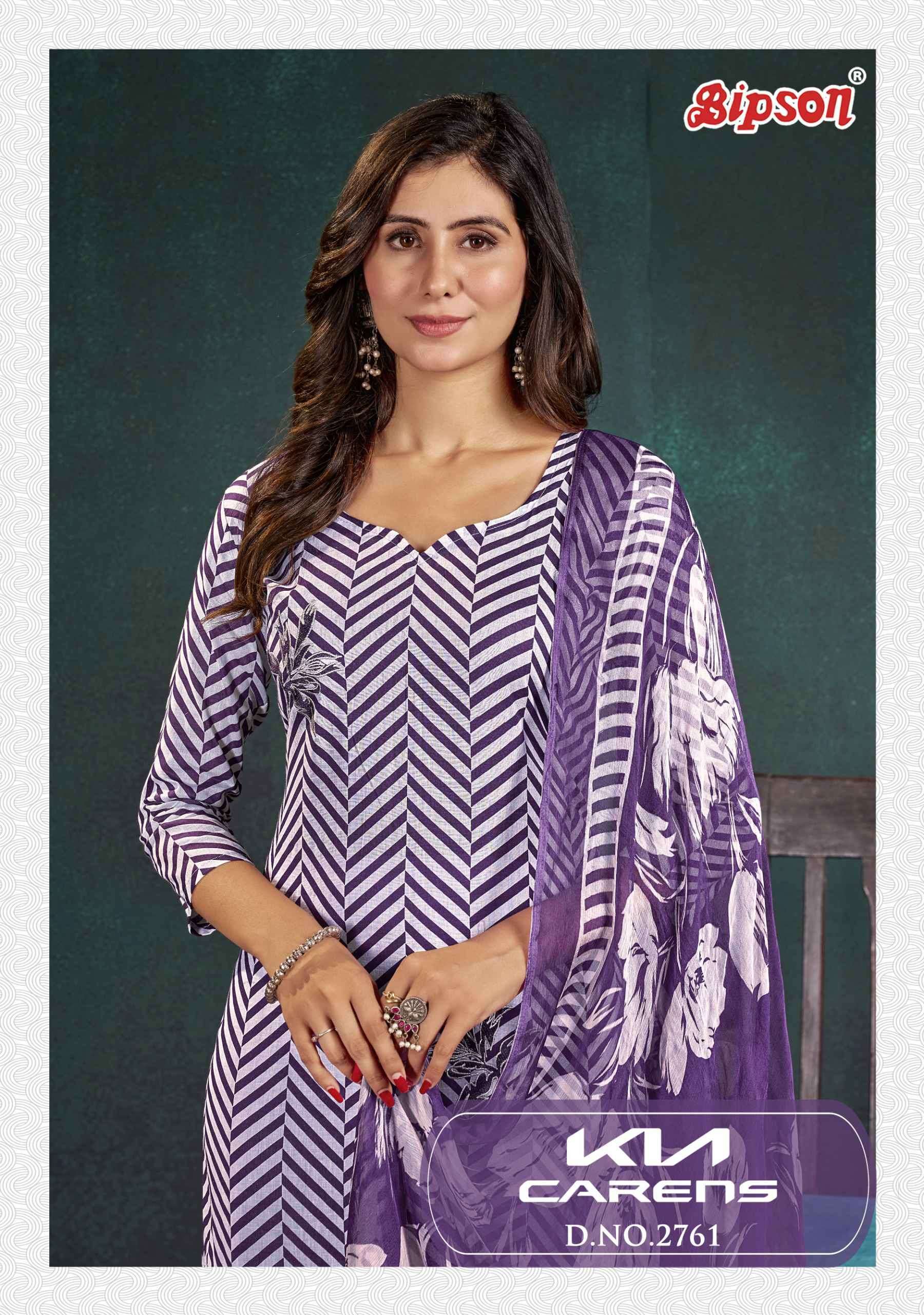 BIPSON KIA CARENS 2761 PURE CAMRIC COTTON SUIT CATALOG SUPPLIER 