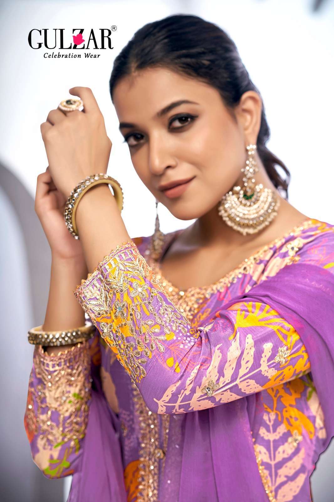 GULZAR MONISHA DESIGNER SHARARA DRESS WEDDING COLLECTION WHOLESALR IN SURAT 2024