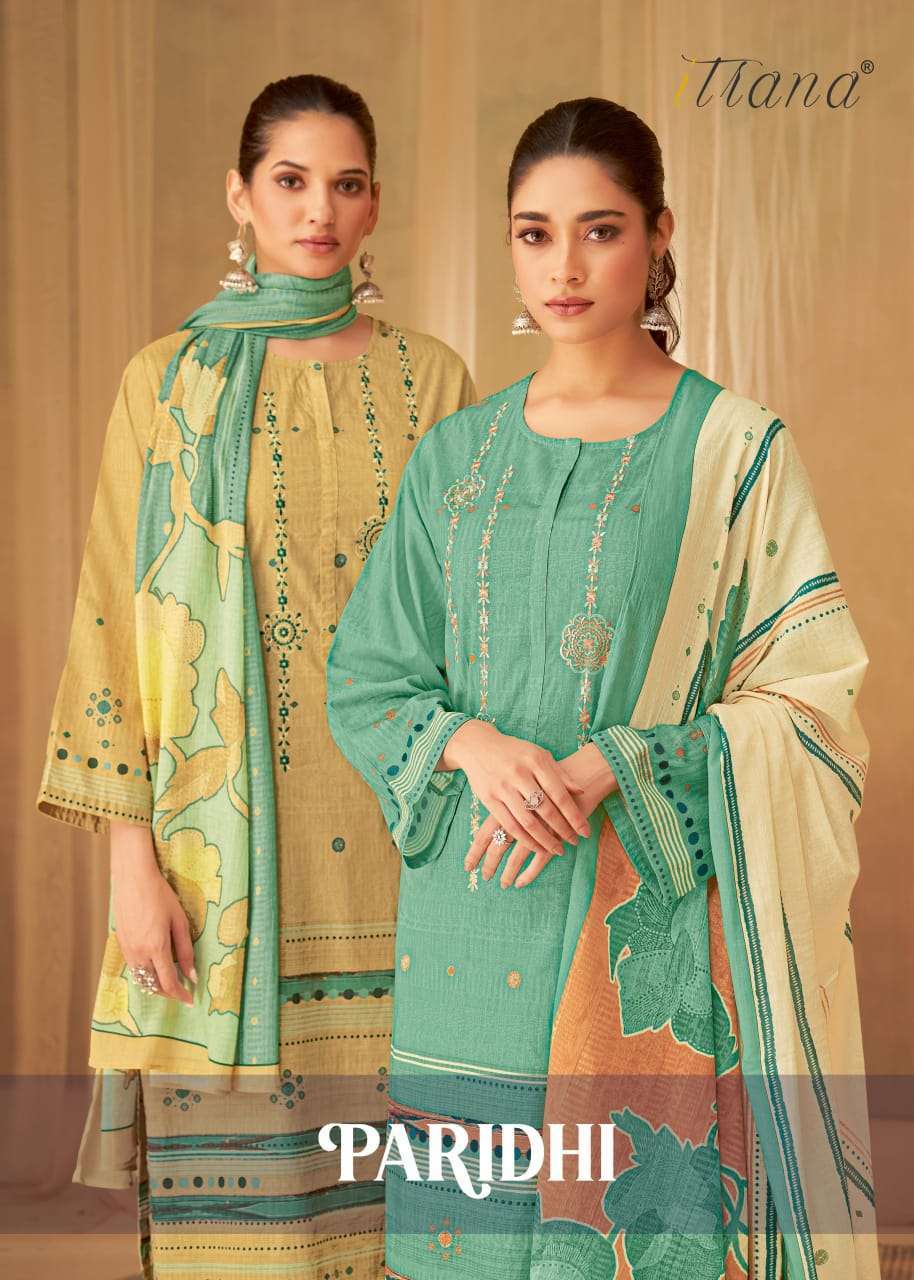 ITRANA PARIDHI LADIES WEAR COTTON SUIT CATALOG DEALER IN SURAT 2024