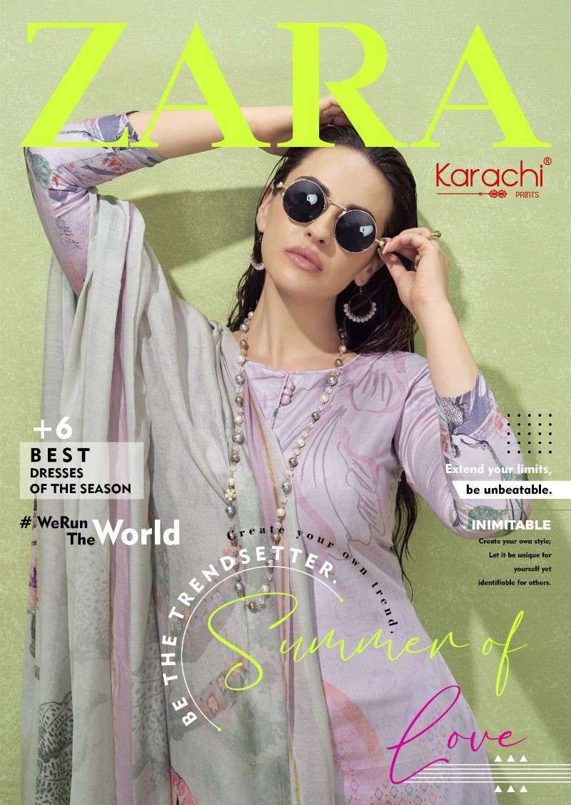 KARACHI PRINTS KESAR ZARA FANCY JAM SILK LADIES SUIT DEALER IN SURAT 2024