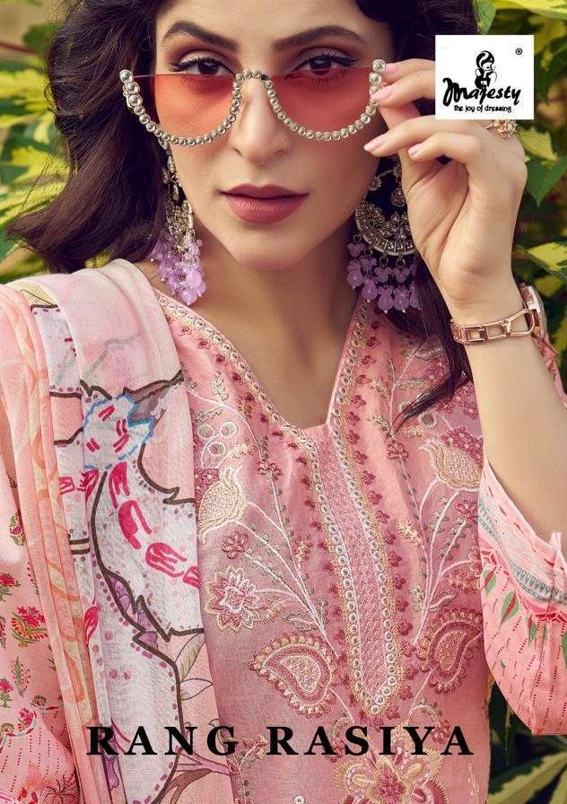 MAJESTY RANG RASIYA DESIGNER PAKISTANI SUIT CATALOG WHOLESALER 