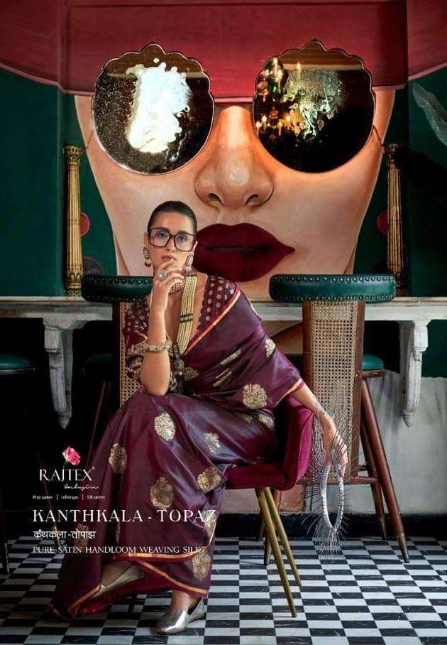RAJTEX KANTHKALA TOPAZ FESTIVE WEAR SAREE COLLECTION WHOLESALER 