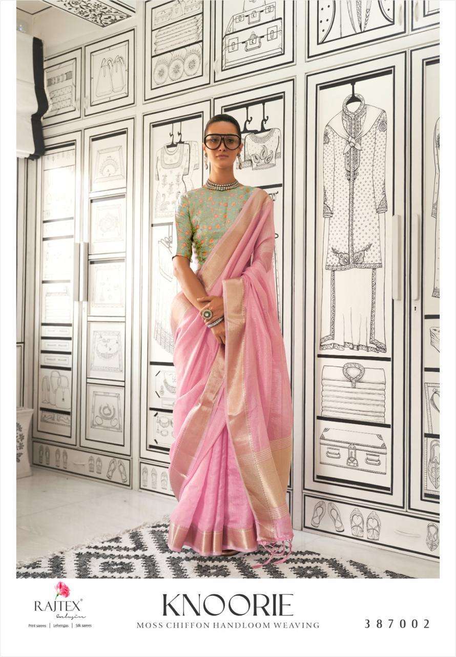 RAJTEX KNOORIE FANCY DESIGNER CHIFFON SAREE COLLECTION BEST RATE 