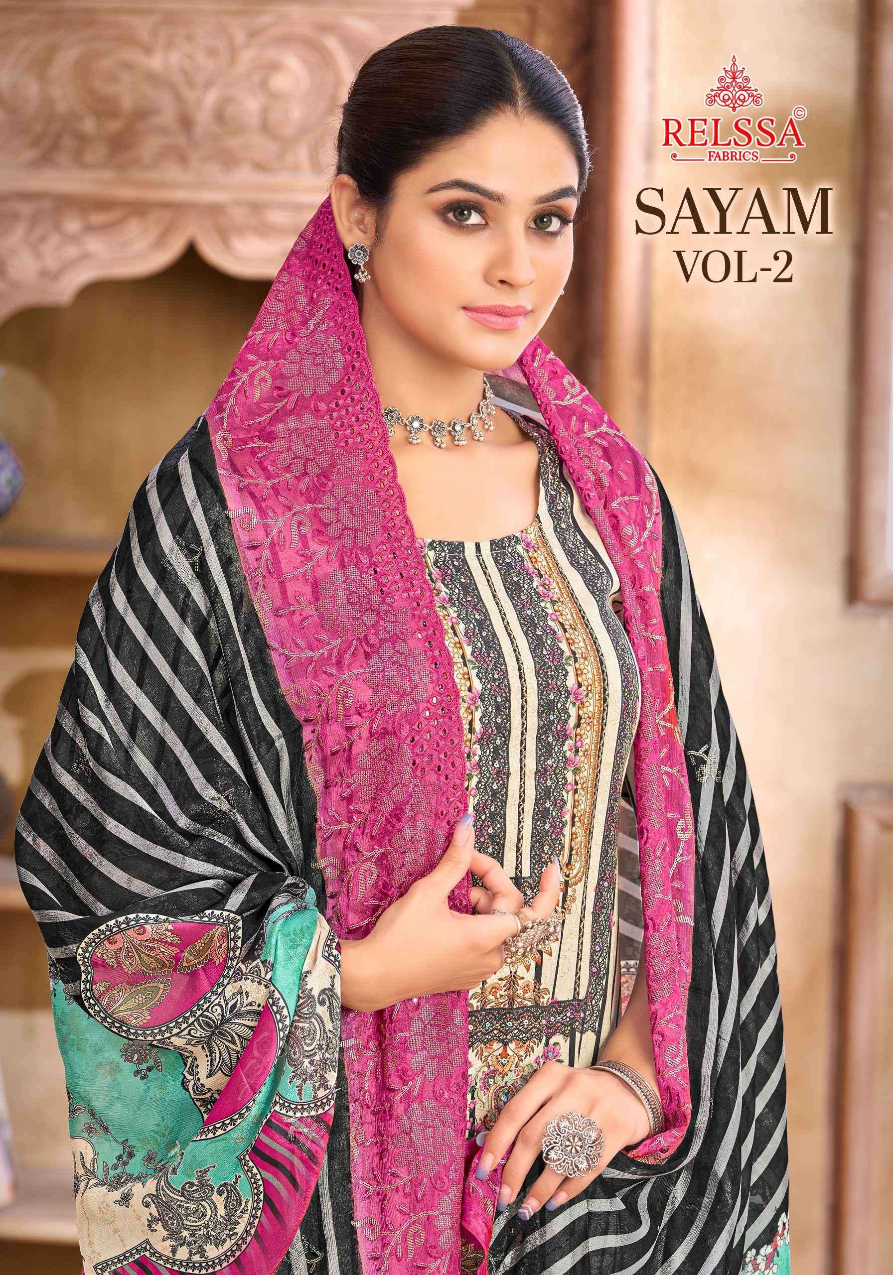 RELSSA SAYAM VOL 2 LADIES WEAR MUSLIN DRESS RELSSA BRAND CATALOGUE 