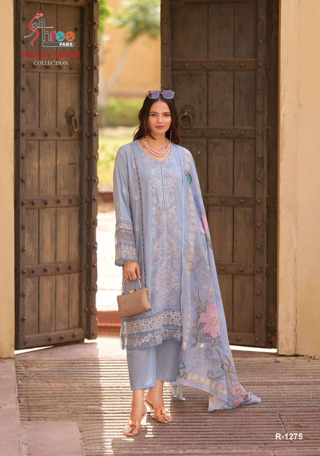 SHREE FABS R 1275 COLORS PAKISTANI DESIGNER COTTON 3 PIECE COLLECTION WHOLESALER IN SURAT