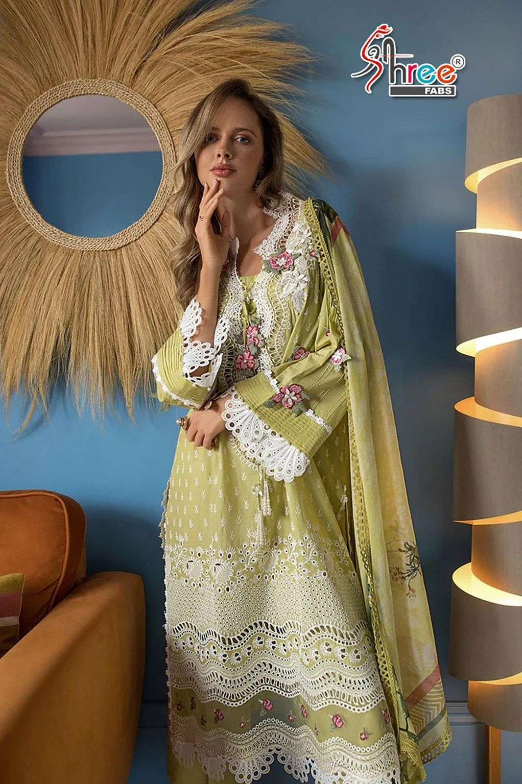 SHREE FABS R 1405 COLORS DESIGNER EMBROIDERY PAKISTANI READYMADE SUIT COLLECTION WHOLESALER IN SURAT 