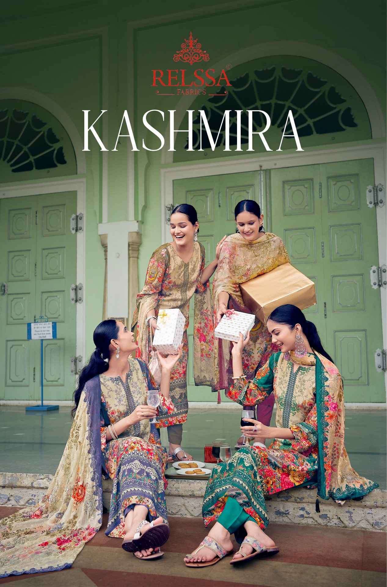 RELSSA KASHMIRA EXCLUSIVE HAND WORK MUSLIN LADIES SUIT CATALOGUE 2024