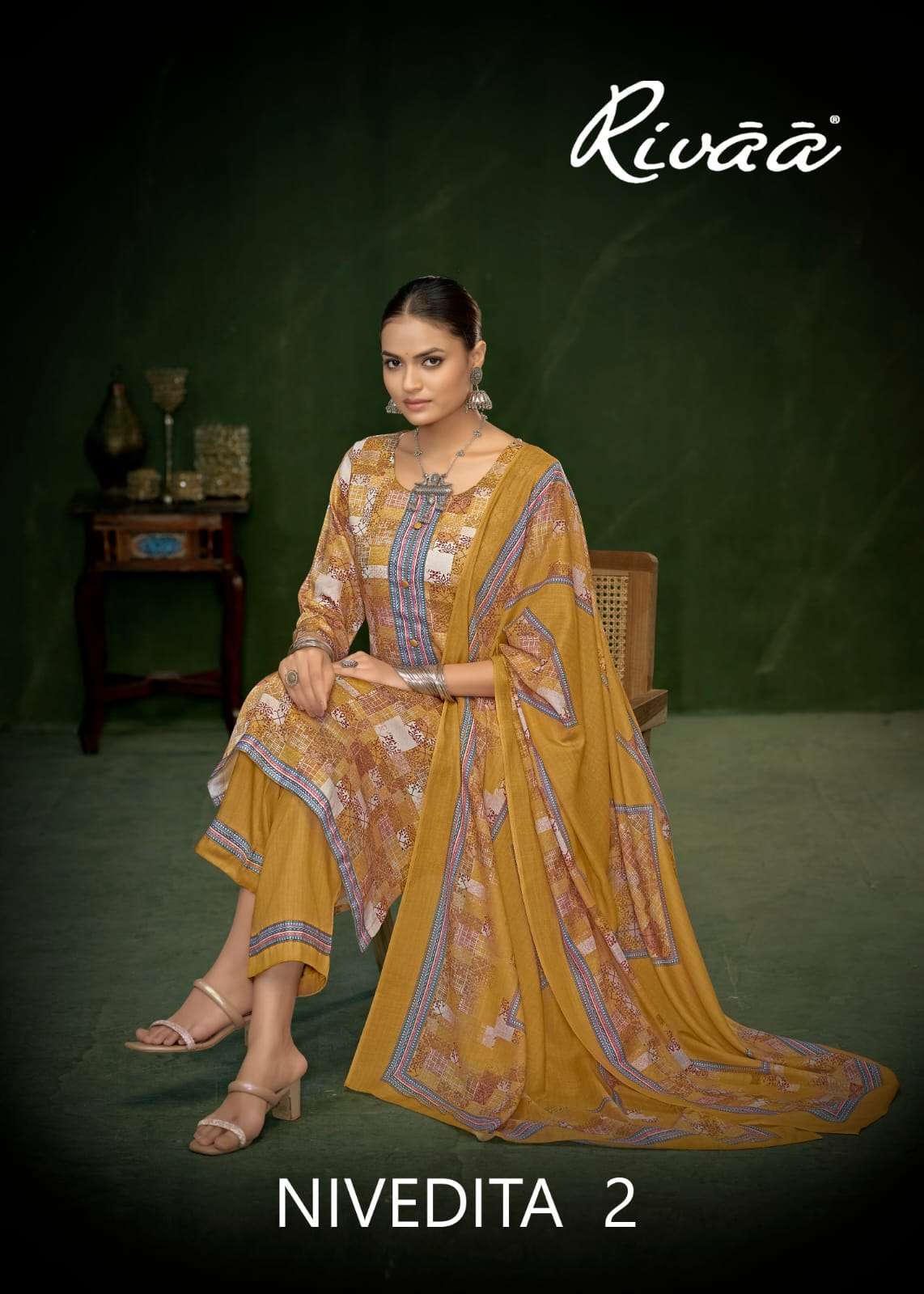 RIVAA NIVEDITA VOL 2 UNSTITCH ZAM SATIN DRESS CATALOG EXPORTER 2024