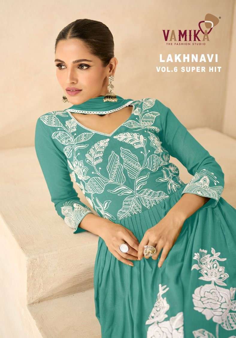 lakhnavi dress design Vamika Lakhnavi Vol 3 Designer Readymade Party Wear dress Catalog Wholesale  Dealer