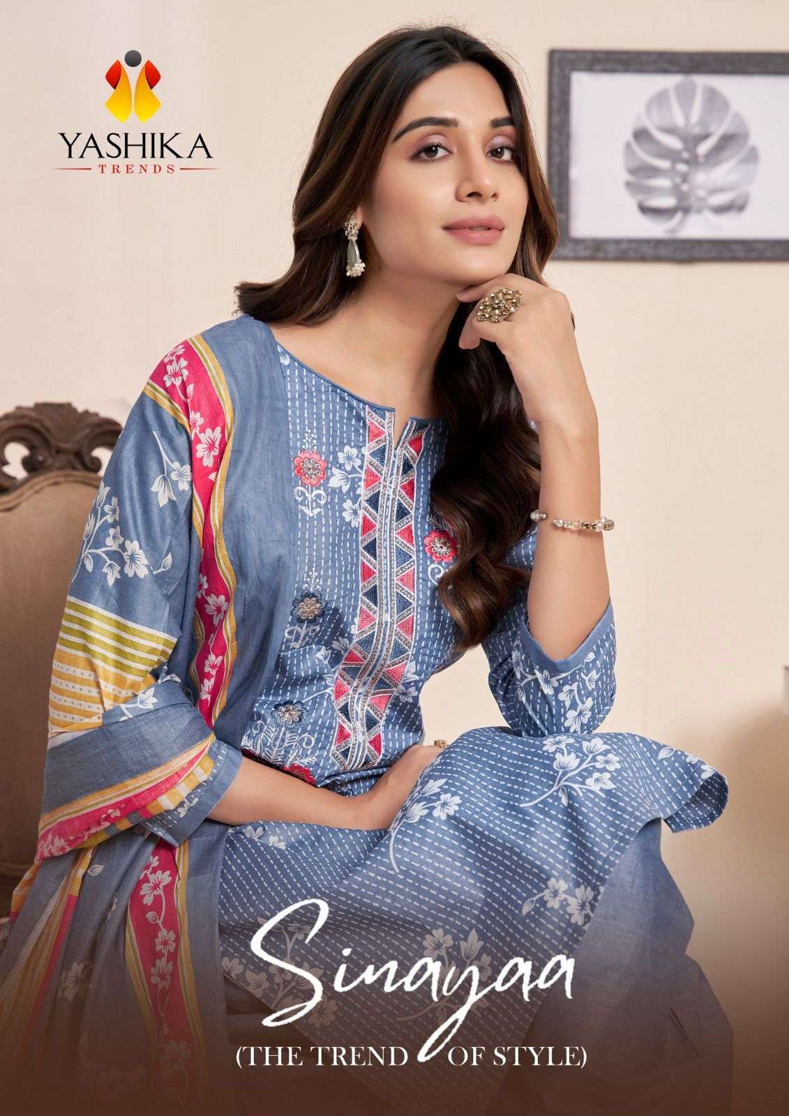 YASHIKA TRENDS SIMAYAA FANCY COTTON SUIT CATALOG SUPPLIER BEST RATE 2024