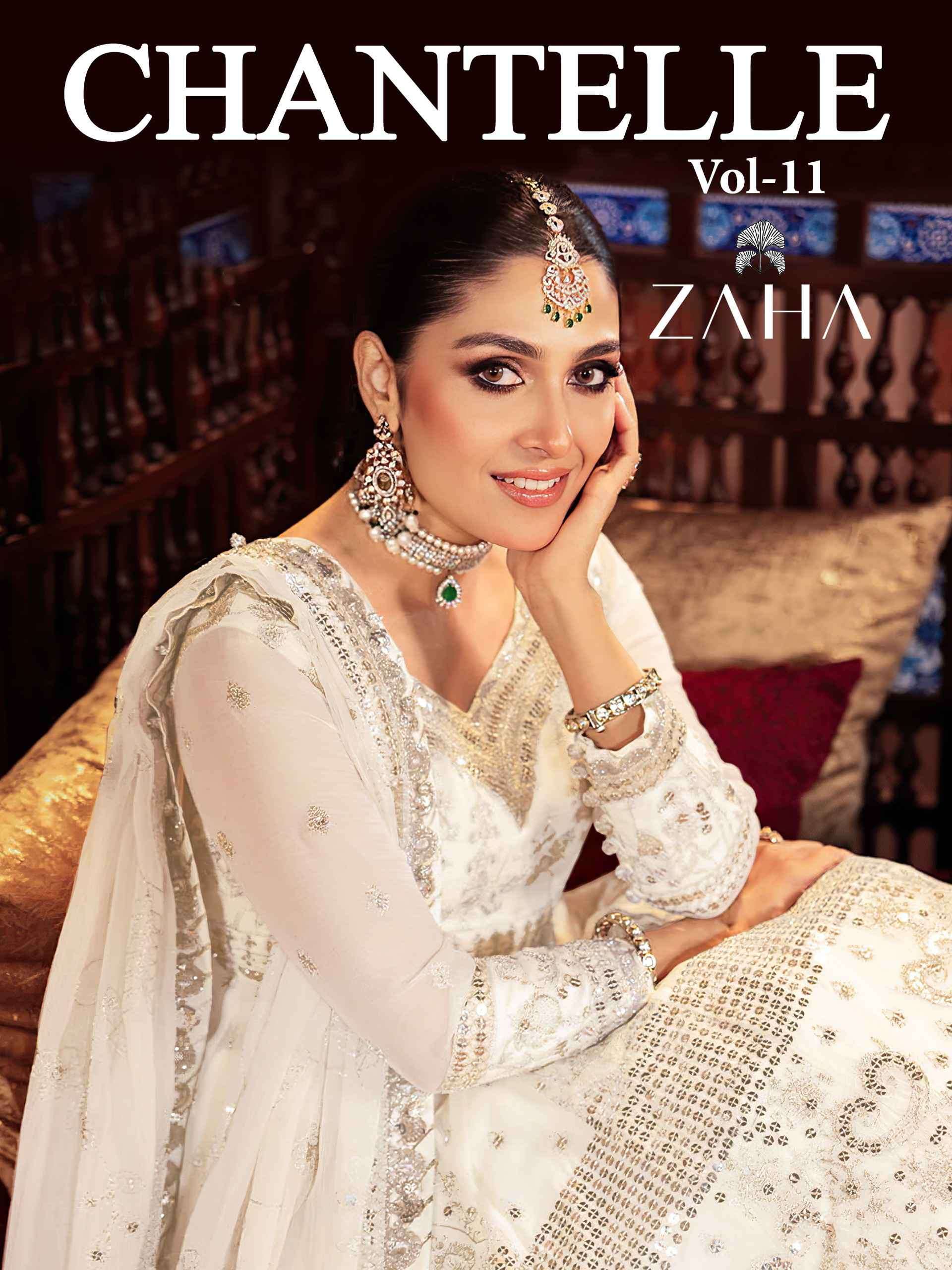 ZAHA CHANTELLE VOL 11 10359 COLORS DESIGN PAKISTANI SUIT WHOLESALE PRICE SURAT 2024