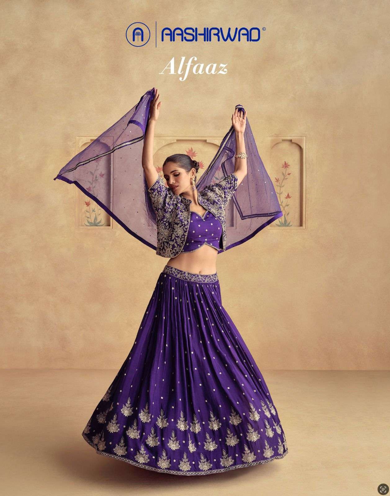 AASHIRWAD ALFAAZ 10095 TO 10098 LATEST DESIGNER DRESS CATALOGUE EXPORTER 