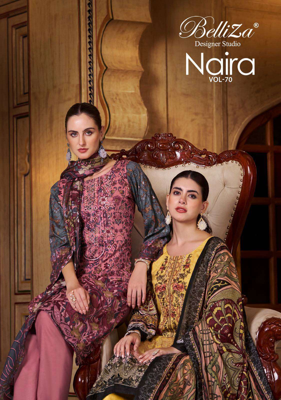 BELLIZA NAIRA VOL 70 PURE COTTON SUIT CATALOG SUPPLIER BELLIZA BRAND WHOLESALER 