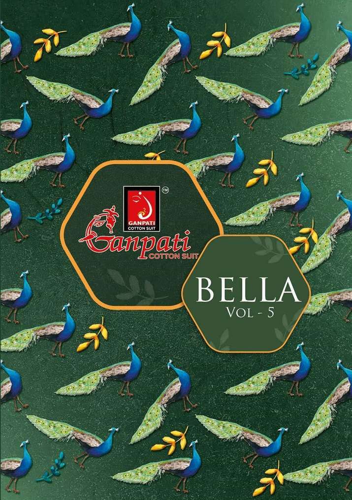 GANPATI BELLA VOL 5 PRINTED COTTON DRESS MATERIAL CATALOG SUPPLIER 