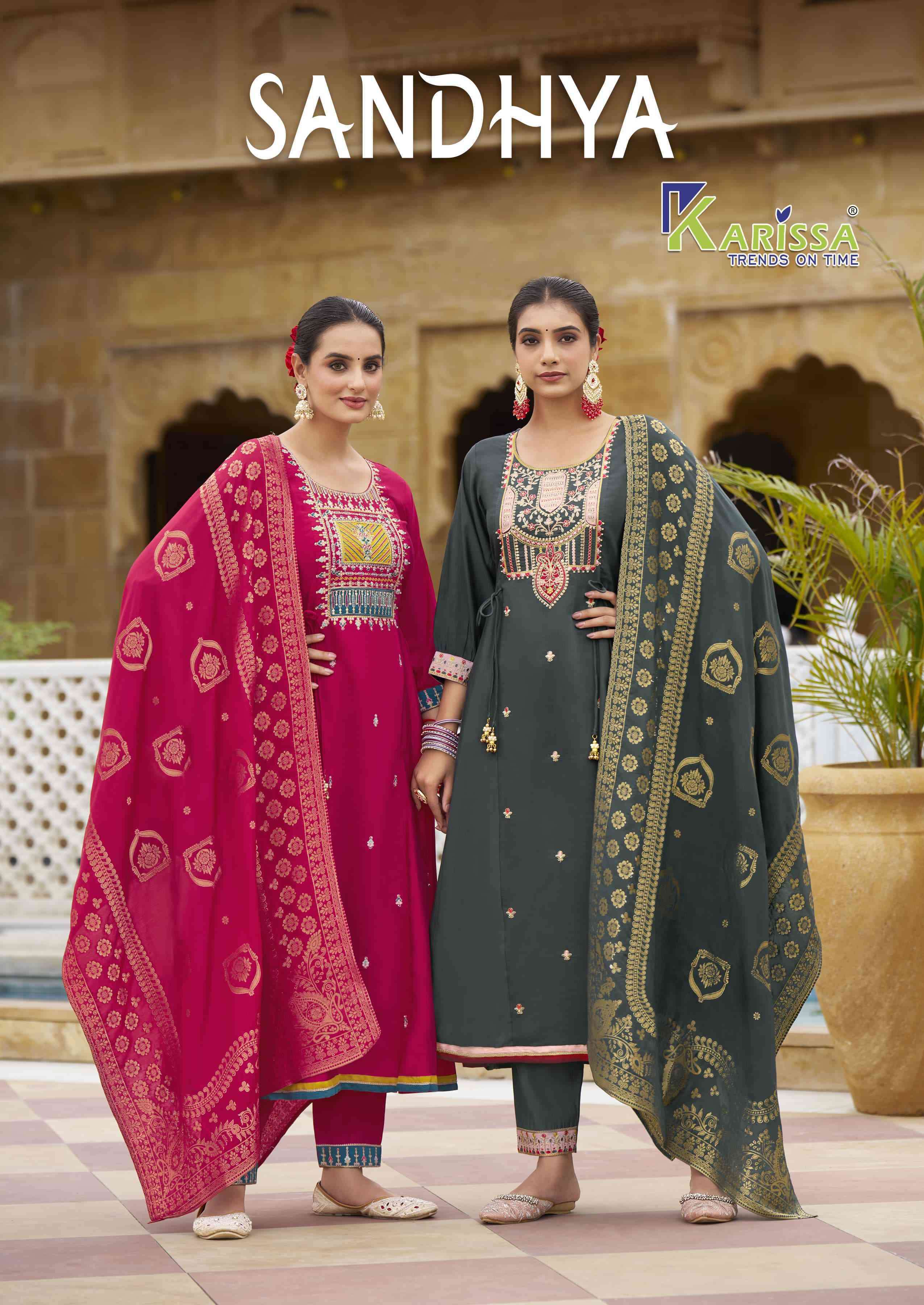 KARISAA SANDHYA PREMIUM STYLE READYMADE DRESS CATALOG SUPPLIER 2024