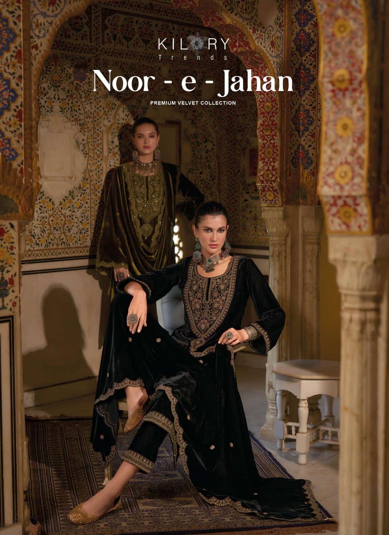 KILORY NOOR E JAHAN FANCY CORDING VELVET SUIT WHOLESALER 2024