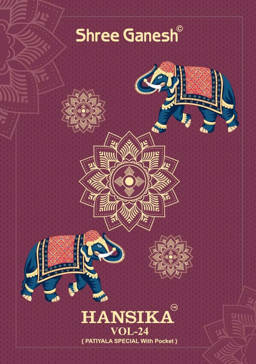 SHREE GANESH HANSIKA VOL 24 COTTON PRINTED SUIT BEST PRICE SUPPLIER