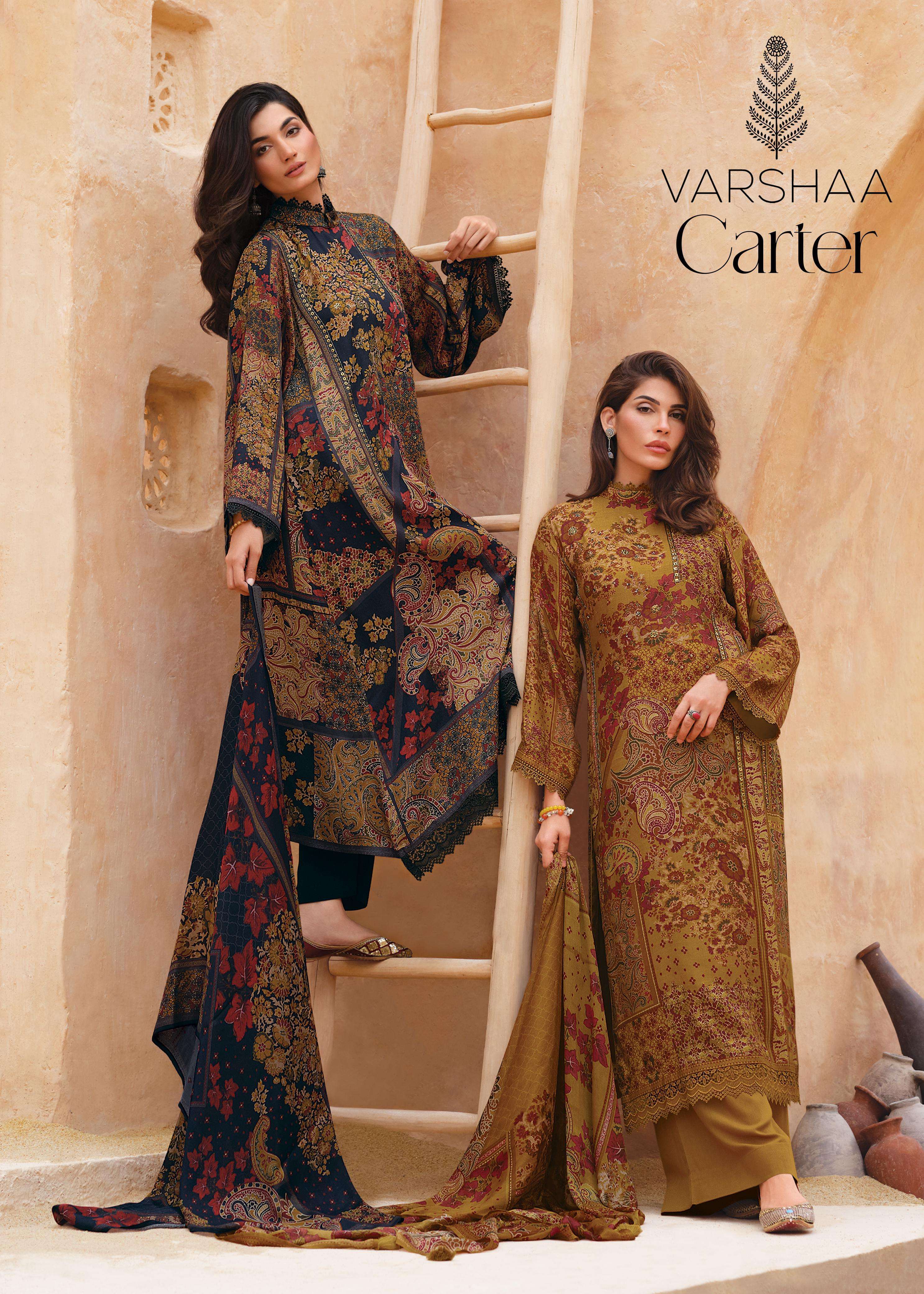 VARSHA CARTER DESIGNER PARTY WEAR LADIES SUIT CATALOGUE WHOLESALER 2024