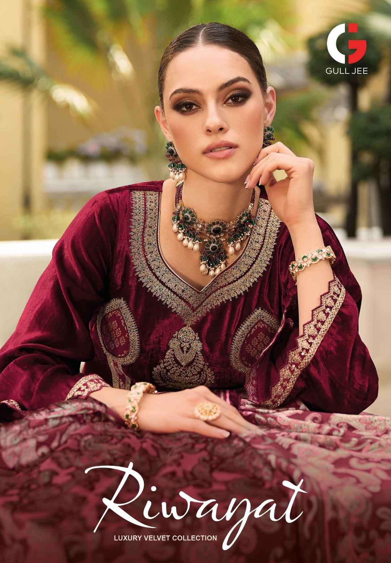 GULL JEE RIWAYAT VELVET COLLECTION DESIGNER SUIT SUPPLIER EXPORTER 