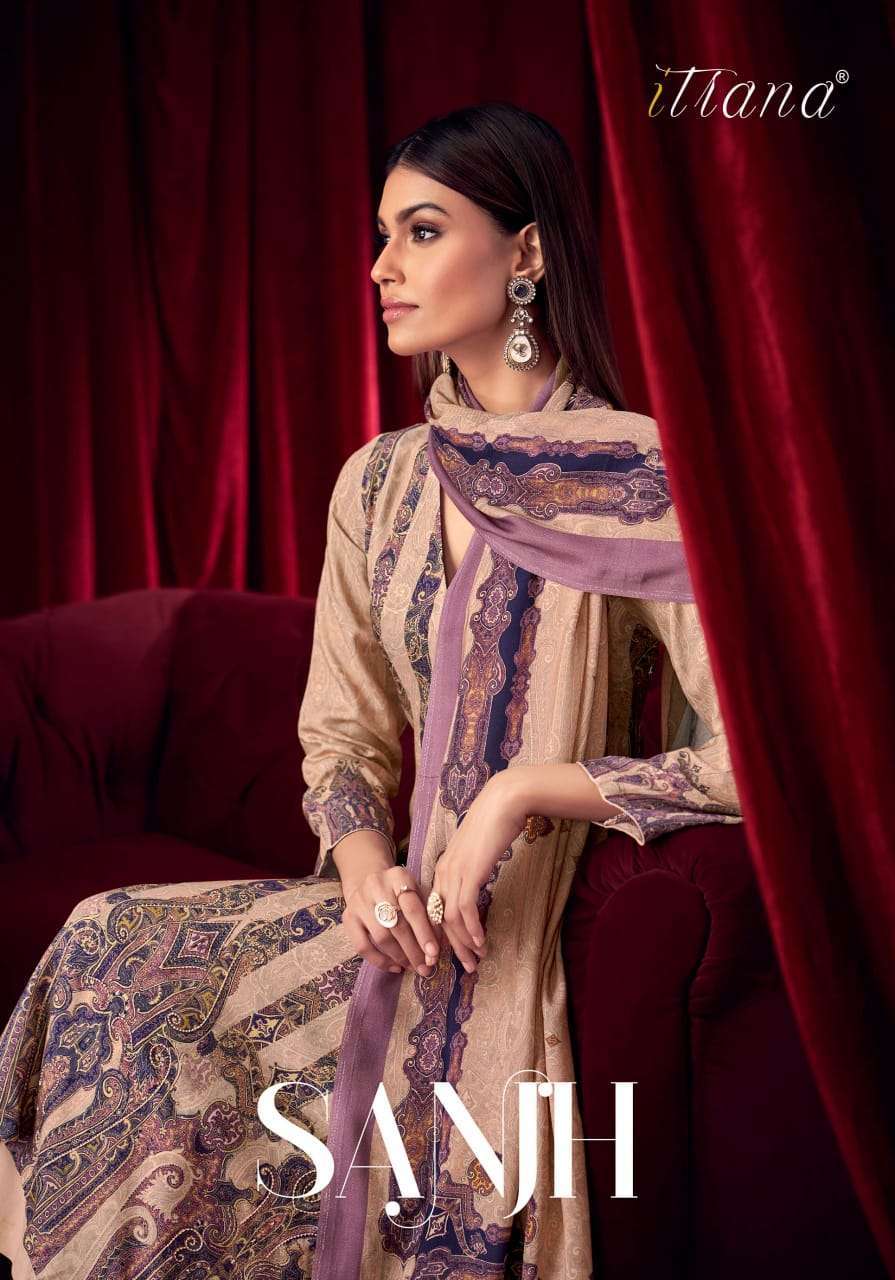 ITRANA SANJH DIGITAL PRINTS WINTER LADIES SUTI COLLECTION WHOLESALE PRICE 2024