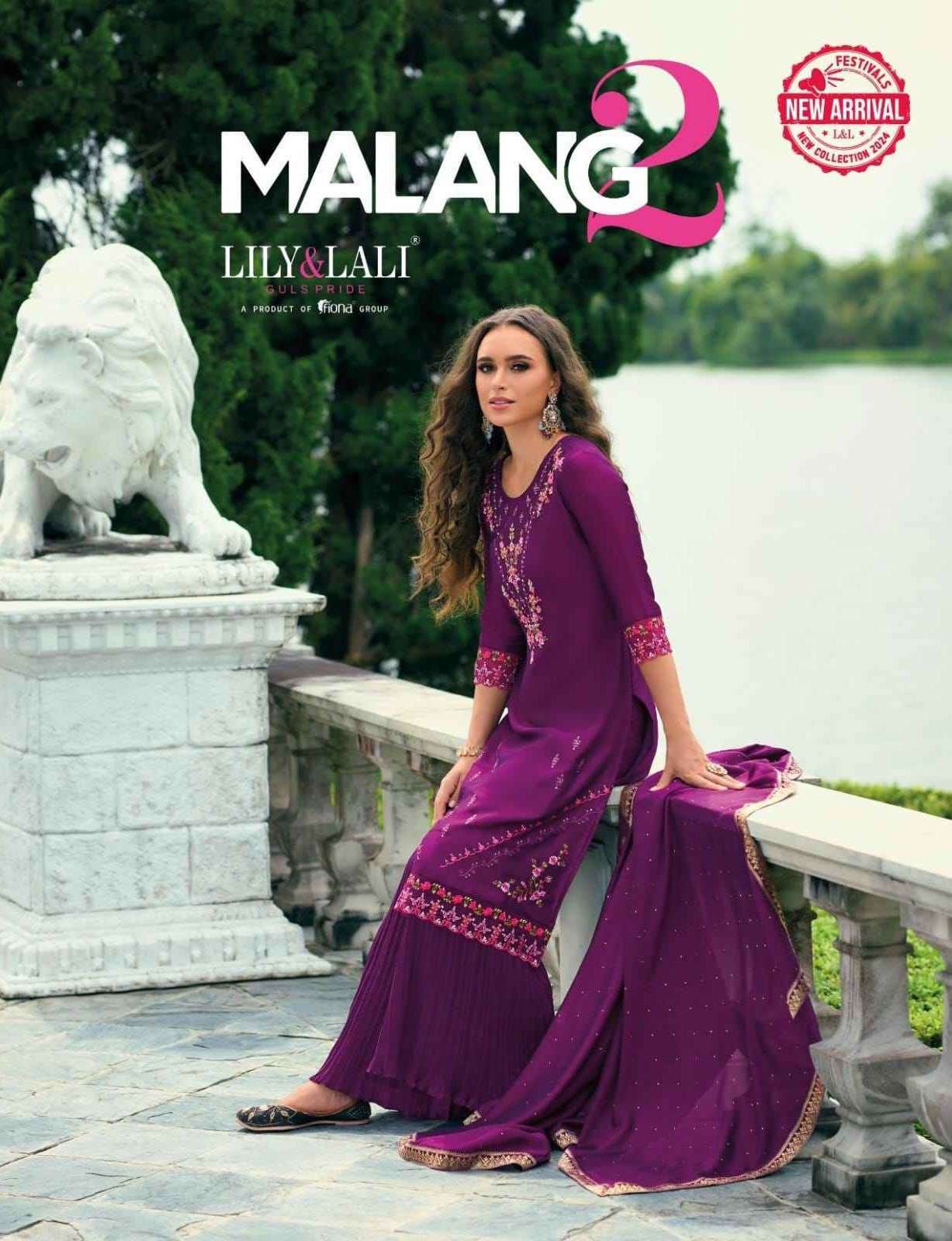 LILY AND LALI MALANG VOL 2 ETHNIC SHARARA SUIT CATALOG WHOLESALER IN SURAT 