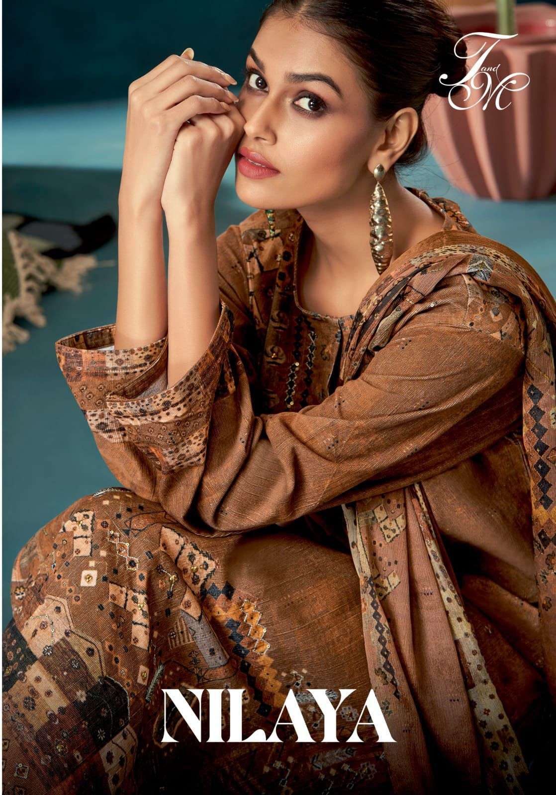 T AND M DESIGNER NILAYA EXCLUSIVE PASHMINA WINTER SUIT COLLECTION WHOLESALER 2024