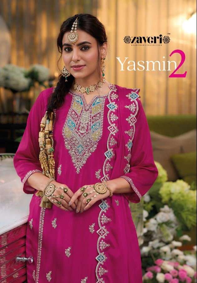 ZAVERI YASMIN VOL 2 LATEST DESIGNER READYMADE SUIT CATALOGUE 2024