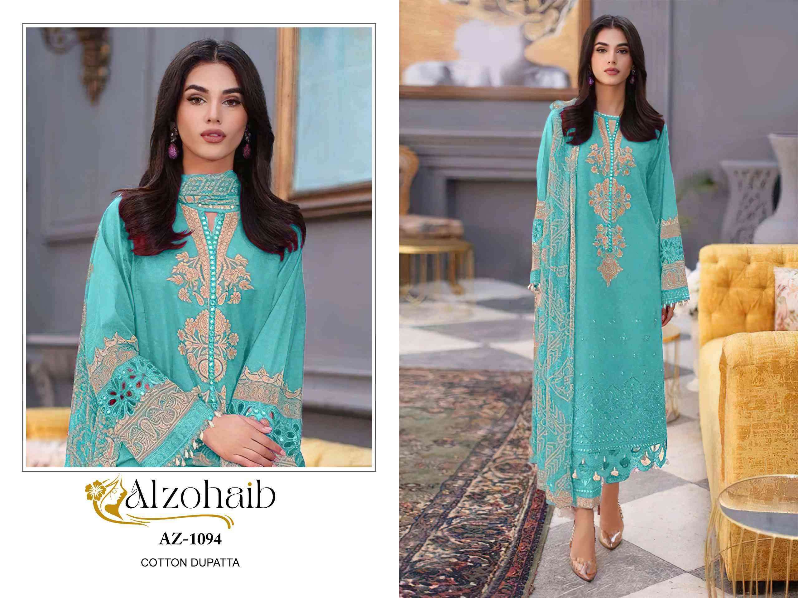 AL ZOHAIB AZ 1090 TO 1094 FANCY PATCH WORK SUIT COLLECTION SUPPLIER 2024