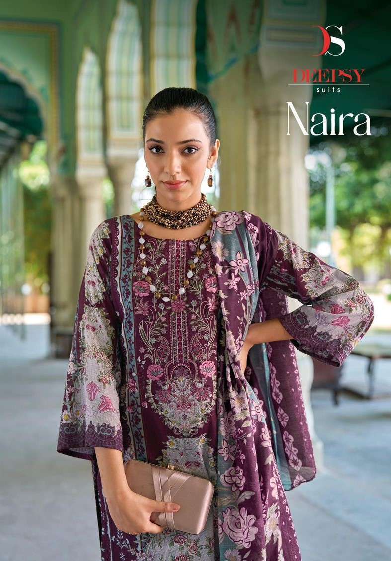 DEEPSY NAIRA PURE COTTON PAKISTANI SALWER SUIT COLLECTION BEST RATE SUPPLIER 