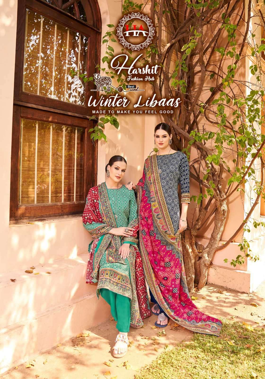 HARSHIT WINTER LIBAAS WINTER WEAR PASHMINA DRESS SUPPLIER DEALER 