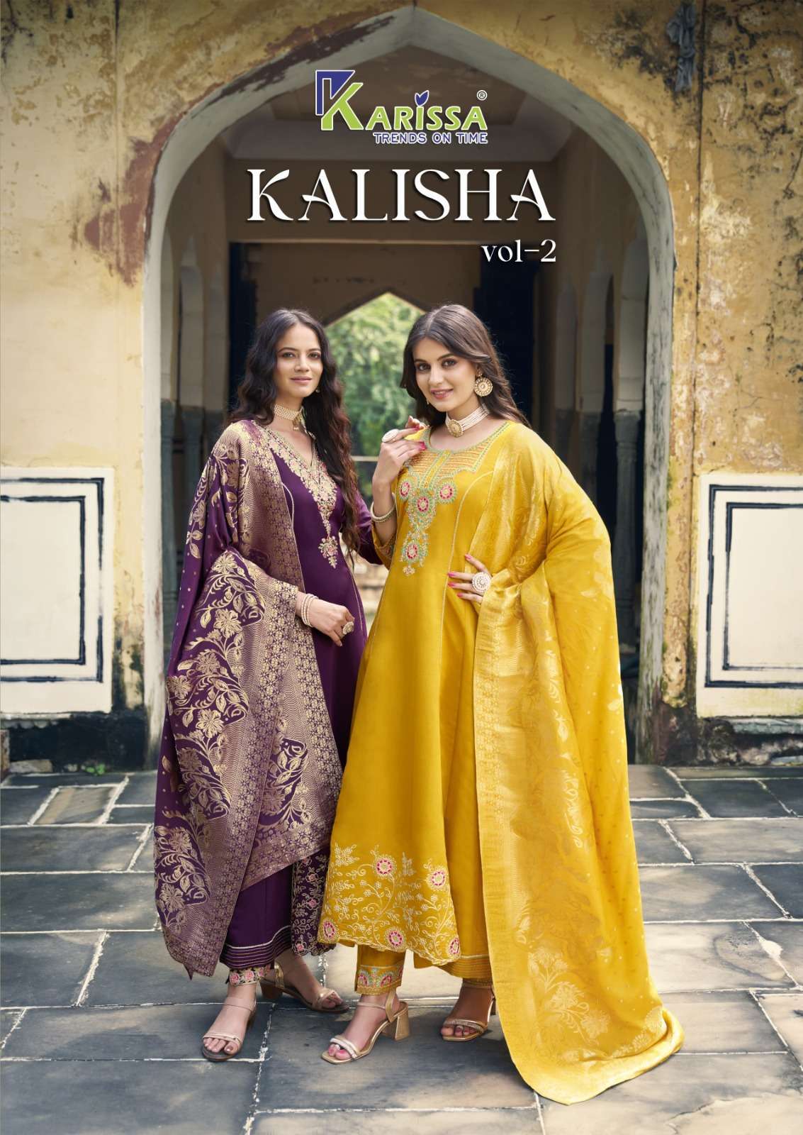 KARISSA KALISHA VOL 2 READYMADE DESIGNER SUIT CATALOG SUPPLIER WHOLESALE PRICE 2024